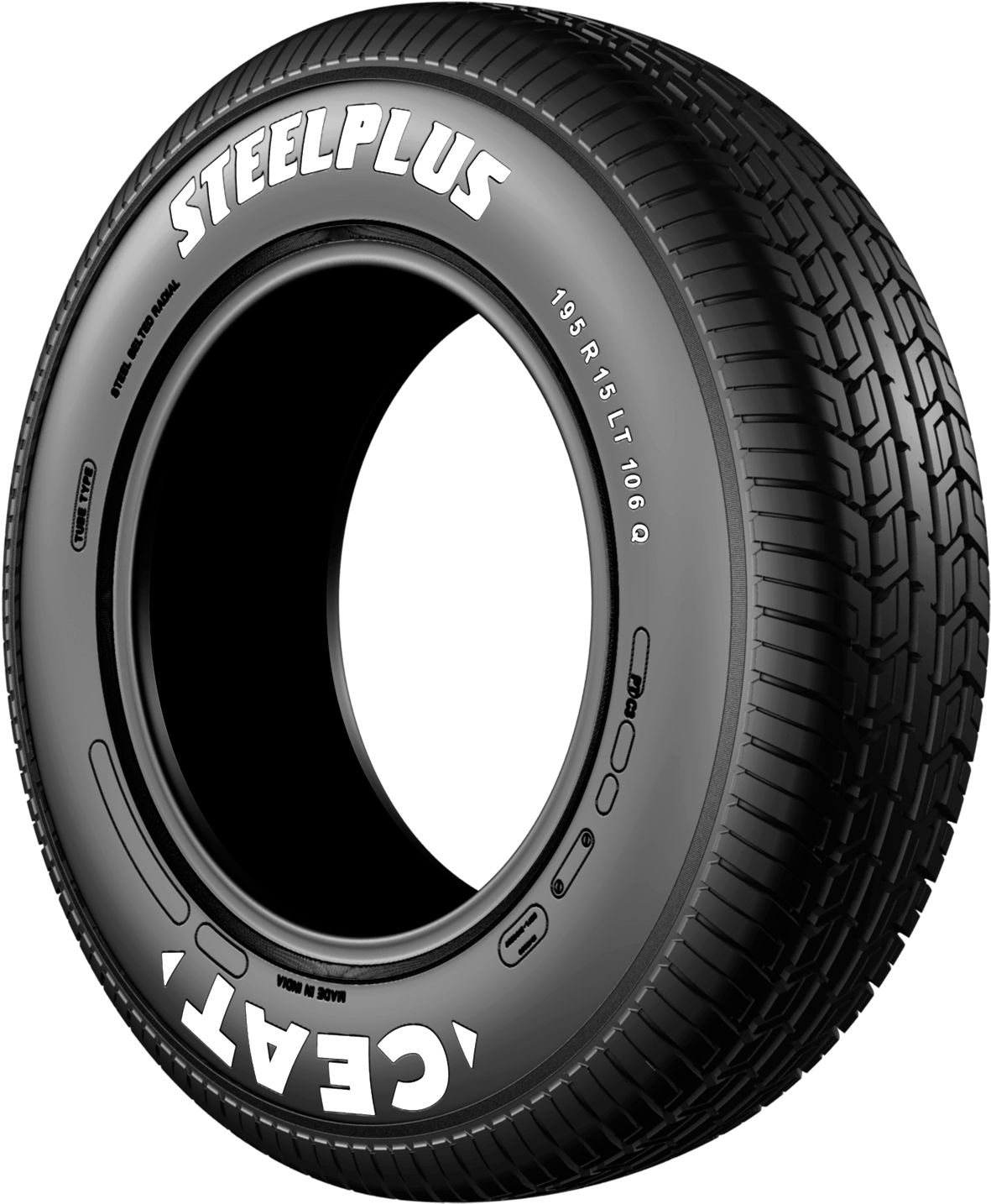 Ceat Steel Plus 195/80 R 15 Requires Tube 105 Q Car - Ceat Milaze X3 Tyres Price (1984x1984), Png Download