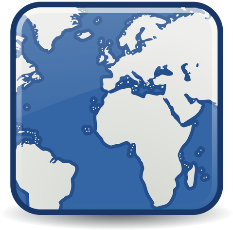 World Wide Web Clipart World Wild - World Map (500x500), Png Download