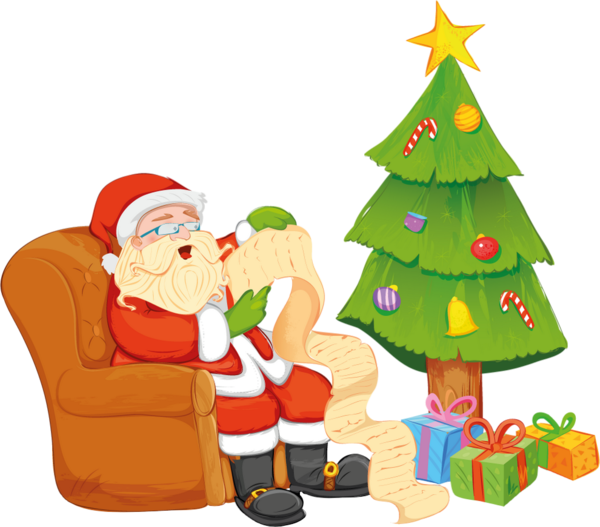 Père Noël Png, Sapin - Santa Claus (600x527), Png Download