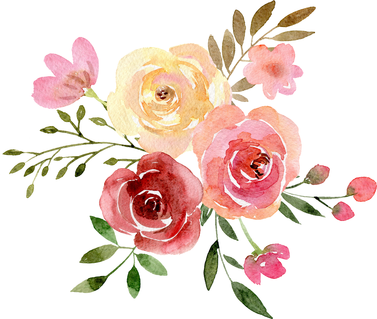 Freetoedit Ftestickers Watercolor Decoration Flowers - Calligraphy (1211x1024), Png Download