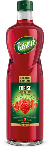 Strawberry Teis Barman Strawberry 1l - Teisseire Caramel Coffee Syrup 1 Litre (346x535), Png Download