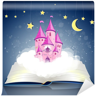 Vector Illustration Of An Open Book Wirh A Princess - Vector Graphics (400x400), Png Download
