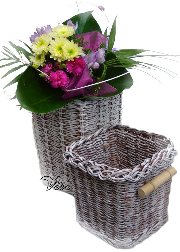 Flower Baskets - Bouquet (598x836), Png Download