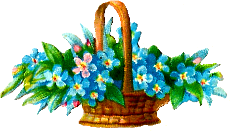 Flower Basket Clip Art - Illustration (516x341), Png Download