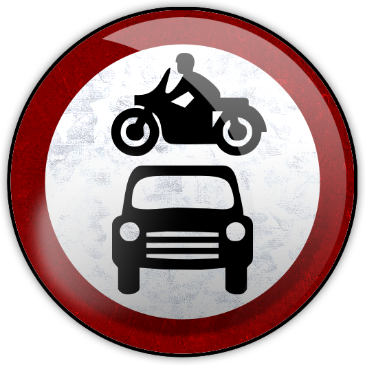 No Vehicles Icon Png - No Vehicles Road Sign (531x531), Png Download