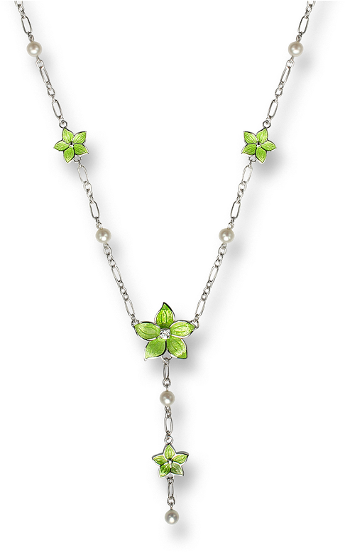 Nicole Barr Designs Sterling Silver Stephanotis Floral - Necklace (800x800), Png Download