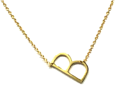 Letters A-i - Necklace (429x480), Png Download