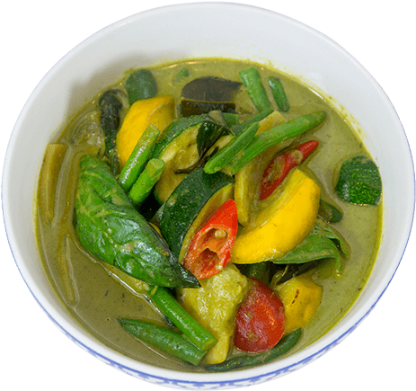 Vegan Vegetable Green Thai Curry - Green Curry (500x500), Png Download