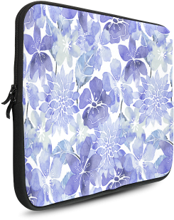 Watercolor Flower Pattern Custom Sleeve For Laptop - Coin Purse (500x500), Png Download