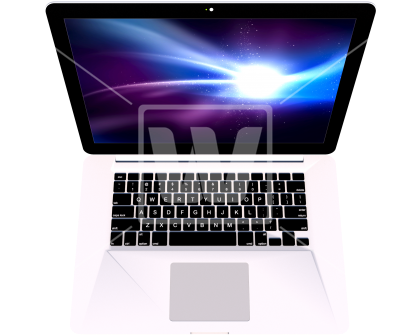 Laptop Top View Png - V7 Color Touch Pro - Notebook Keyboard Protector (550x371), Png Download