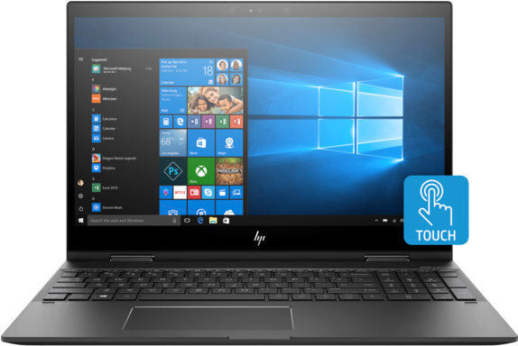 Hp Envy X360 Laptop - Hp Envy X360 13z (573x430), Png Download