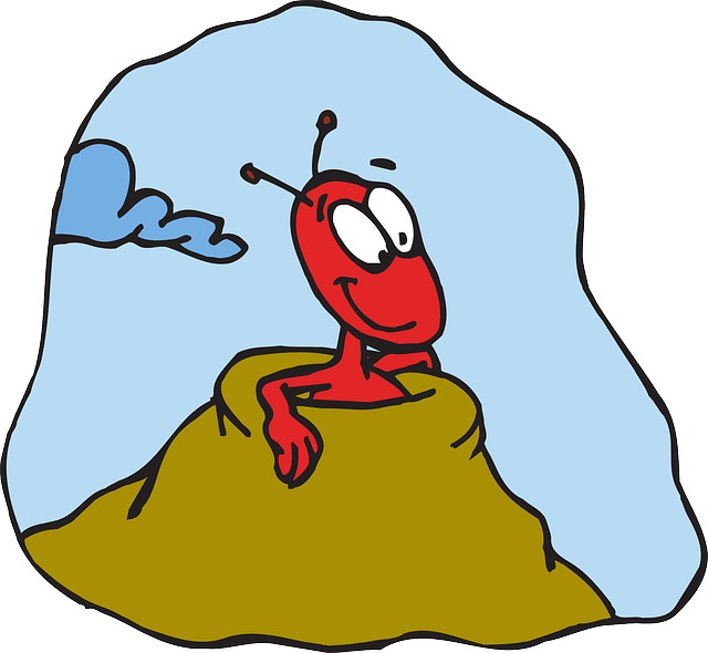 Obey Clipart Ant - Ant Hill Clip Art (640x590), Png Download