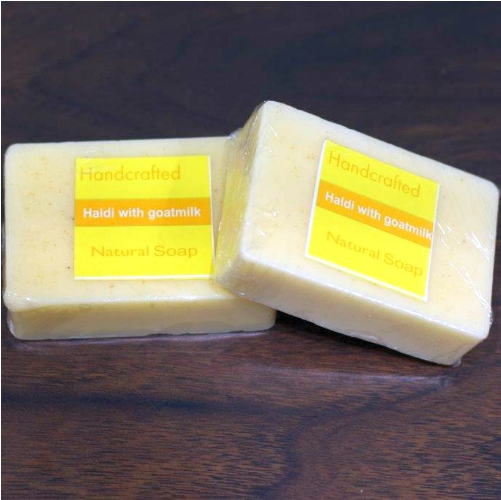 Handcrafted Soap-haldi Goatmilk V=1487334547 - Cosmetics (500x750), Png Download