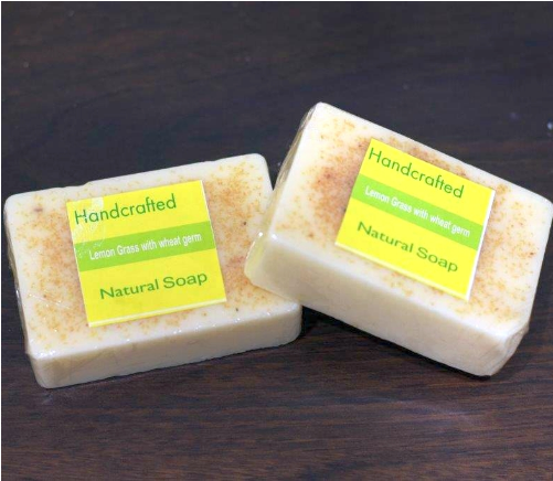 Handcrafted Soap-lemongrass Wheatgerms V=1487334859 - Unsalted Butter (500x750), Png Download