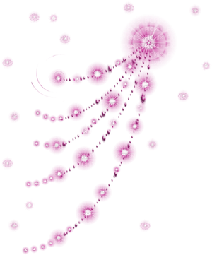 Minou Pink Starlight Effect - Efeito De Luz Gif Png (340x400), Png Download