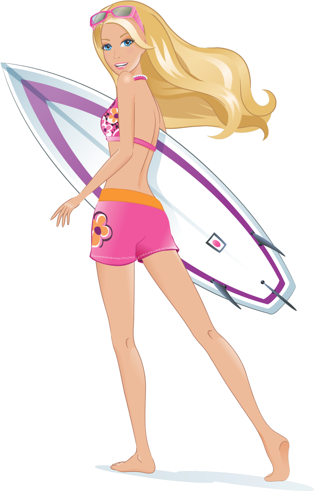 Click For A Larger View T Shirt Prints For Irons Pinterest - Barbie Beach Clip Art (1193x1600), Png Download