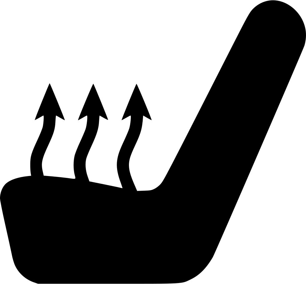 Car Seat Temperature Comments - Car Seat Icon (980x910), Png Download