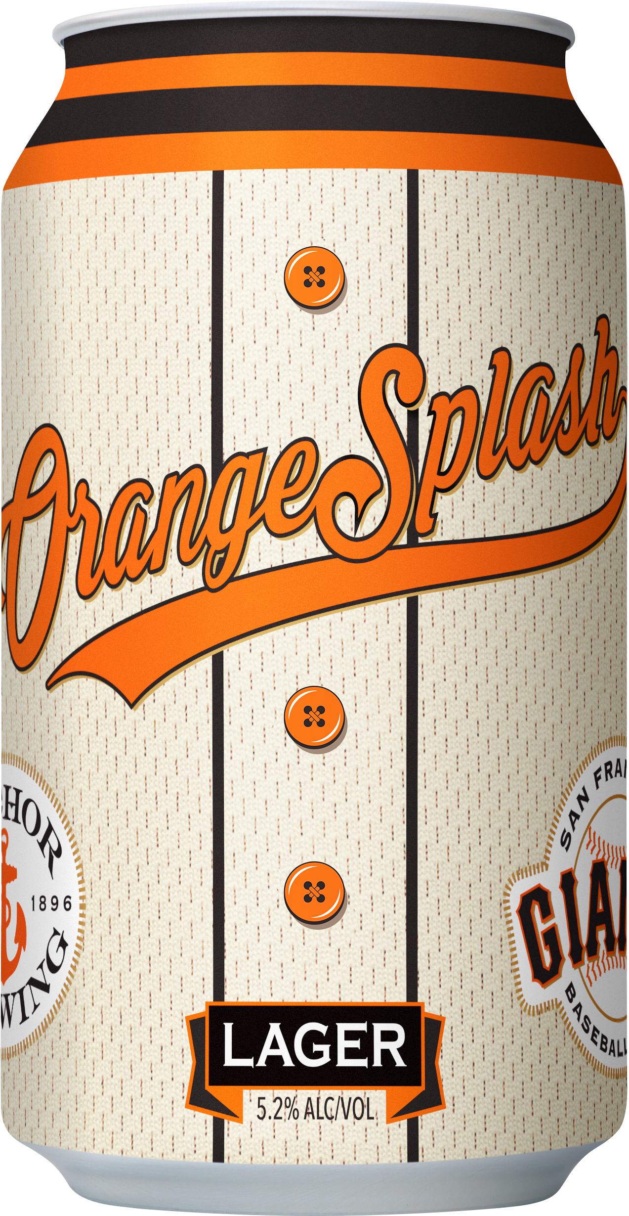 Anchor Brewing Orange Splash Can - Orange Splash Anchor (1719x4172), Png Download