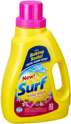 Surf Liquid Laundry Detergent, Sparkling Ocean, 50 (600x600), Png Download