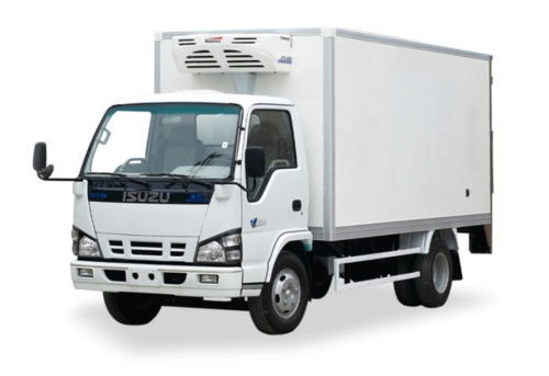 Truck Refrigerated Container - Refrigerator Truck (500x343), Png Download
