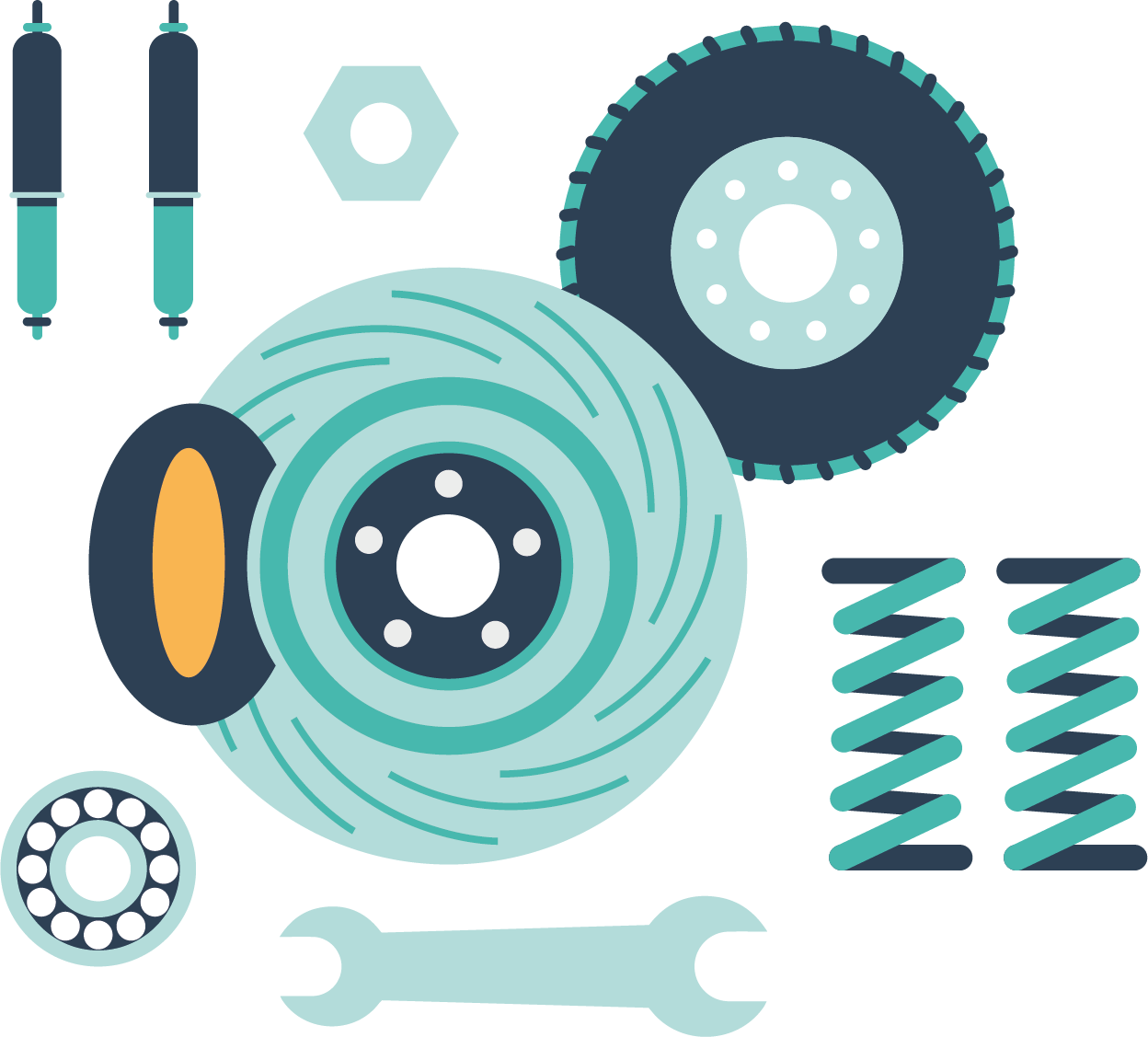 A Crooked Steering Wheel - Steering Wheel (1248x1127), Png Download