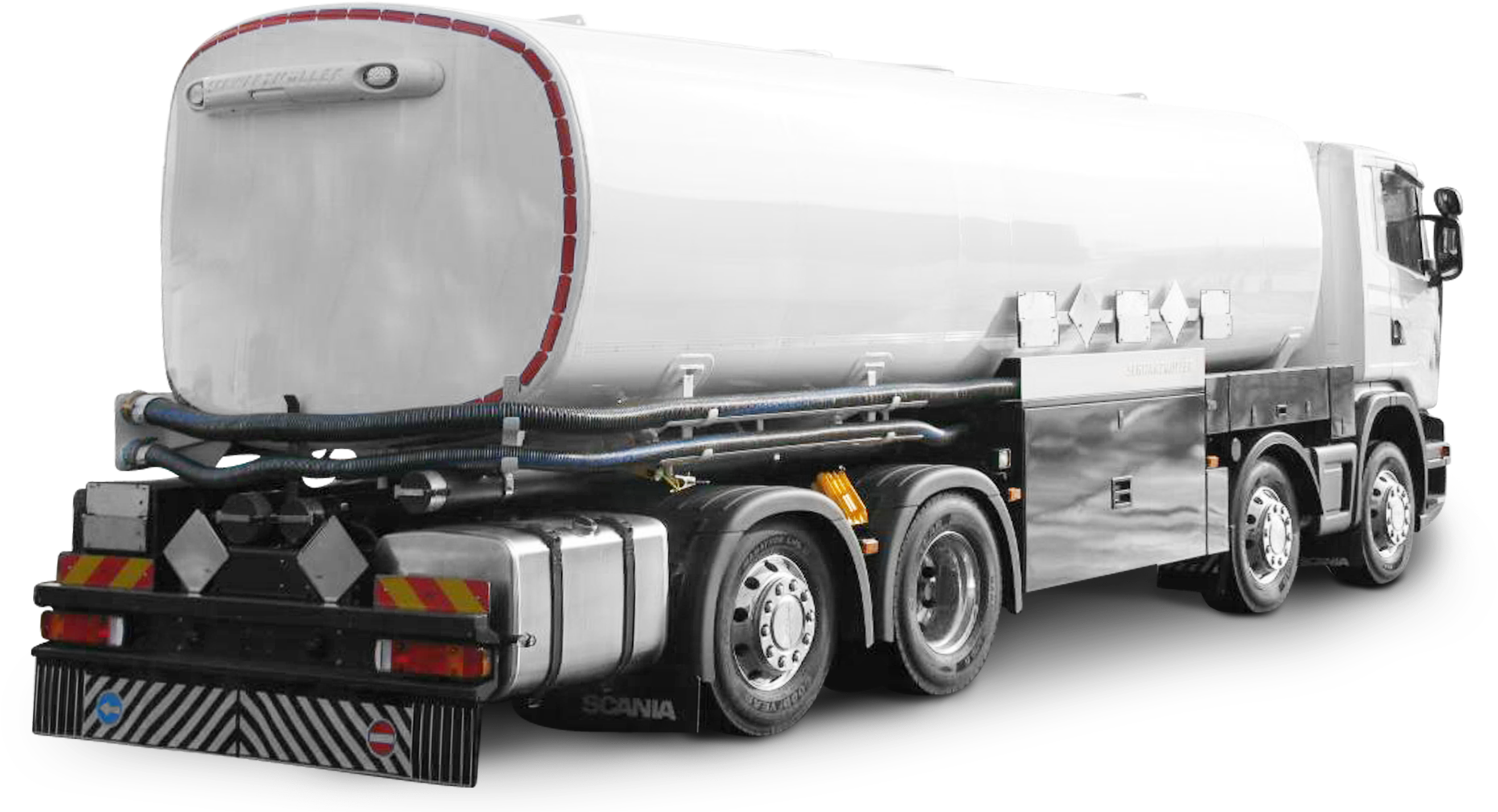 Aluminium Tank Body For 4a Truck With Individual Drainage - Truck (2820x1500), Png Download