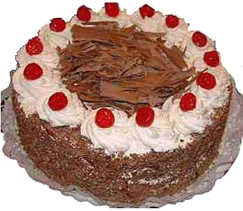 Send Black Forest Cake To Ahmedabad, Send 1kg Black - Cake (350x350), Png Download