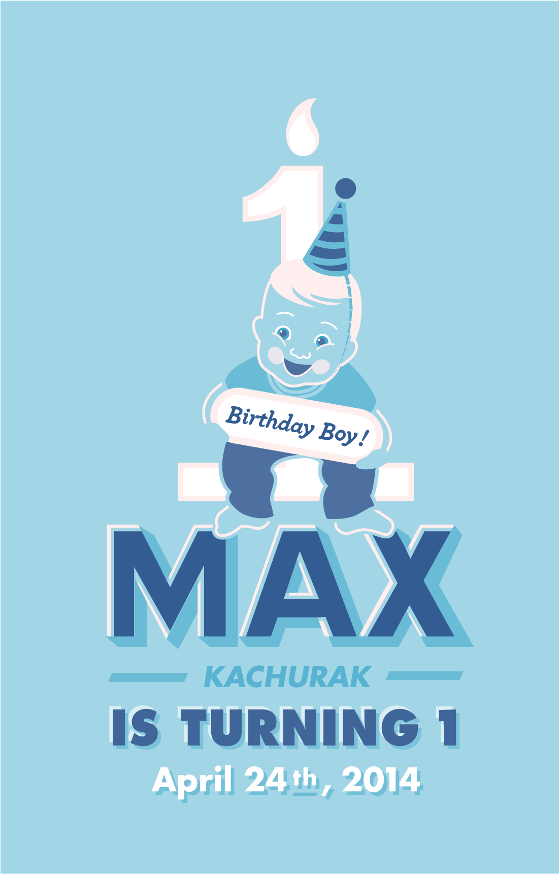 Happy Birthday Max Invitation - Happy Birthday Max 1 (2000x2000), Png Download