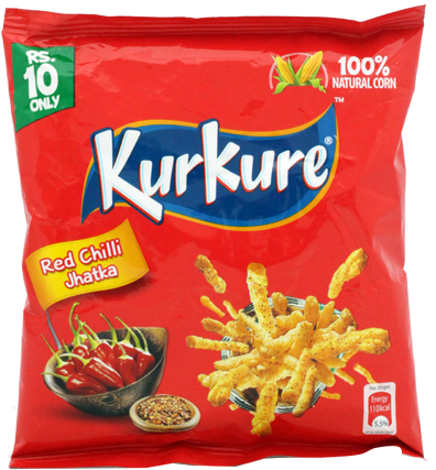 Kurkure Red Chilli Jhatka 20gm - Kurkure Bikaneri Bhujia Namkeen, 370g (550x684), Png Download