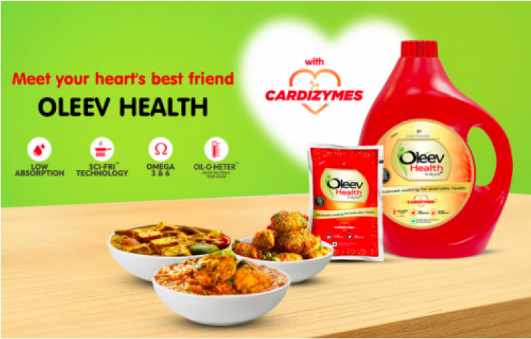 Oleev Health 5l Get 1l Free - Oleev Active Blended Oil (768x768), Png Download