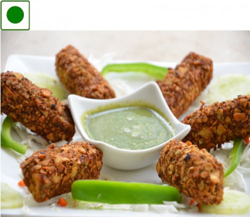 Paneer Papdi Kabab (500x500), Png Download