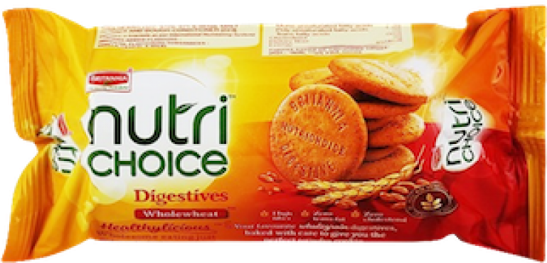 Britannia Nutri Choice Digestive 58g - Britannia Nutri Choice Digestive 1kg (768x768), Png Download