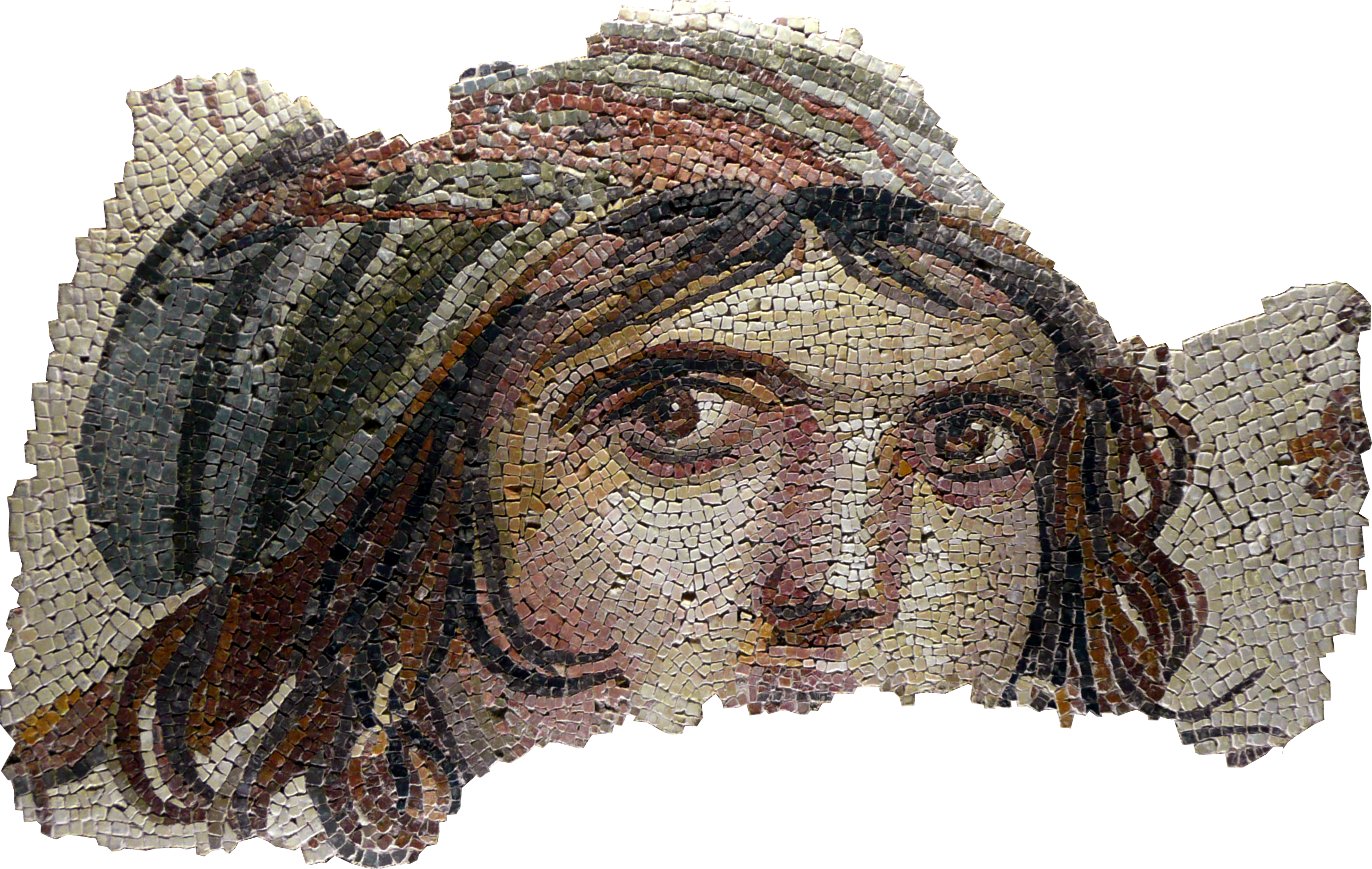 The Gypsy Girl Mosaic Of Zeugma 1250575 - Gaziantep (2583x1636), Png Download