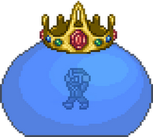 Photo - Terraria King Slime Png (530x474), Png Download