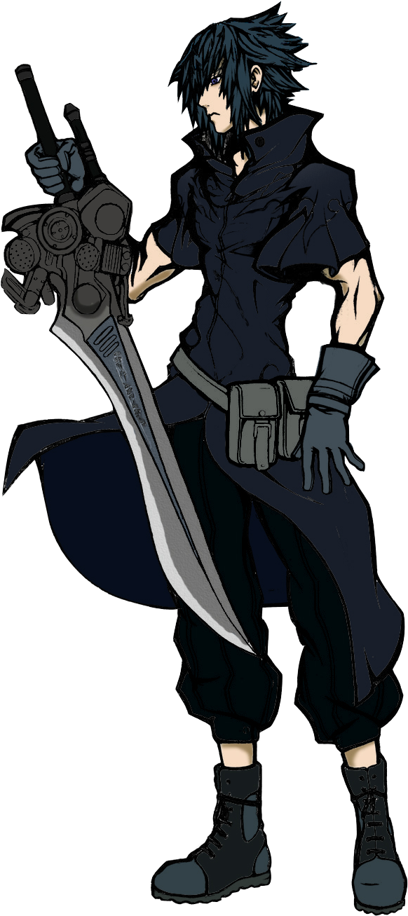 Noctis Lucis Caelum Render By - Noctis Lucis Caelum Official Art (582x1307), Png Download