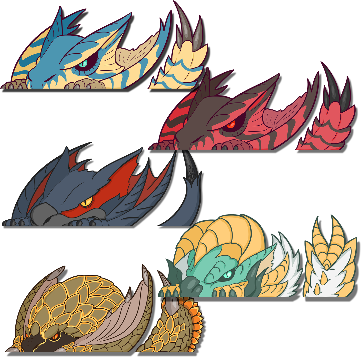 Next Prev Image Of Monster Hunter Peekers Series - Monster Hunter (1500x1500), Png Download