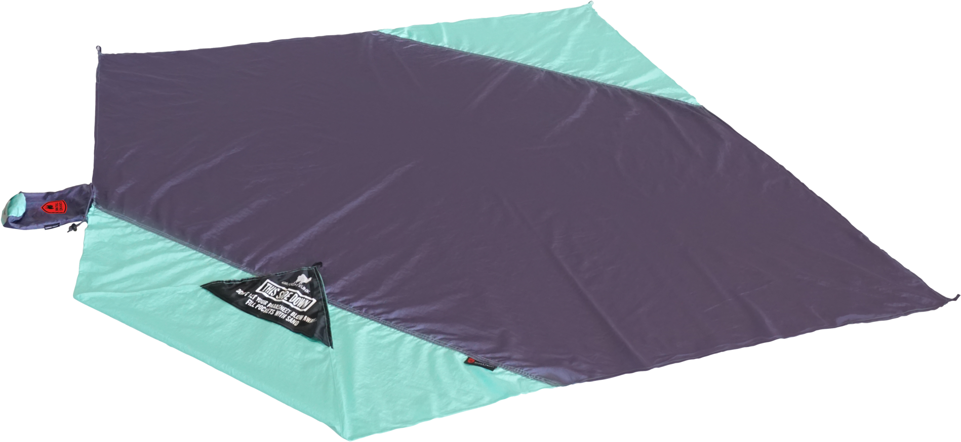 Parasheet Beach Blanket - Grand Trunk - Double Parasheet Beach Blanket - Lunar-jade (2048x993), Png Download