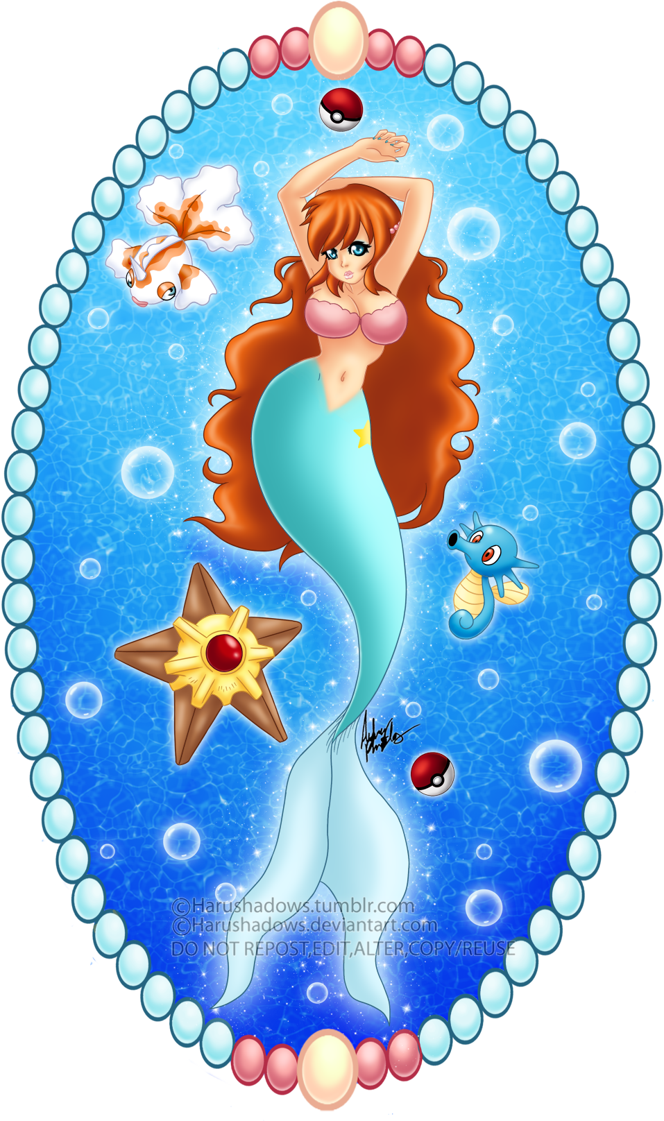Misty Mermaid (1001x1622), Png Download