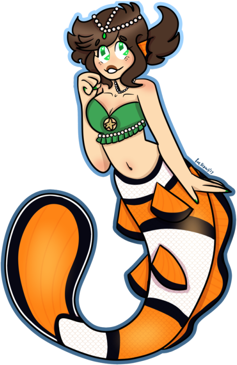 For Sale - Eddsworld Mermaid Ell (500x745), Png Download