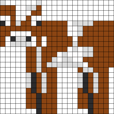 Minecraft Cow Perler Bead Pattern / Bead Sprite - Minecraft Cow Perler Beads (463x463), Png Download