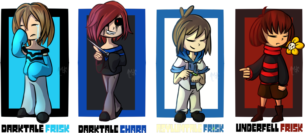 Ut Mob, Undertale Au, Wings, Universe, Celebrities - Chara Monofell (1280x687), Png Download
