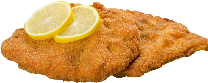 Minecraft Cow Png - Schnitzel Png (840x350), Png Download