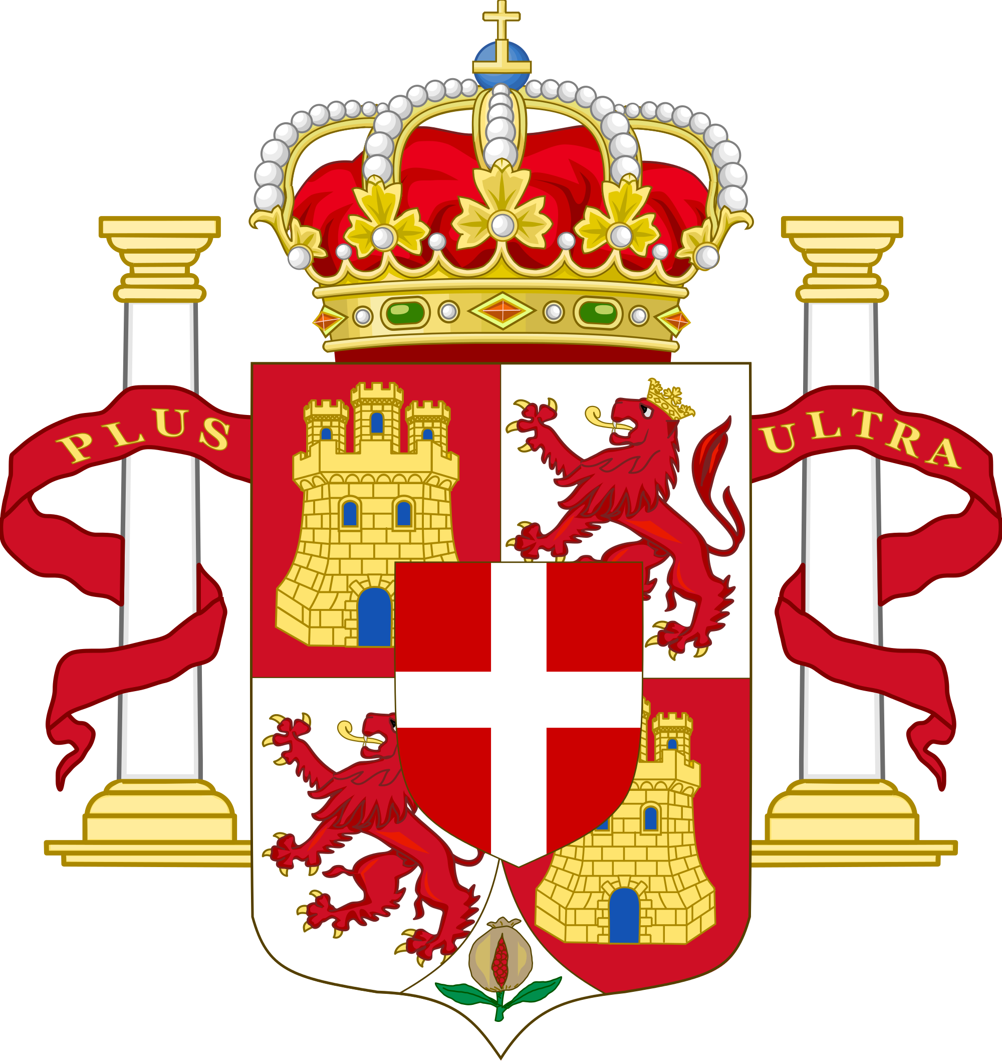 Coa Of Spain - Spain Coat Of Arms (2000x2117), Png Download