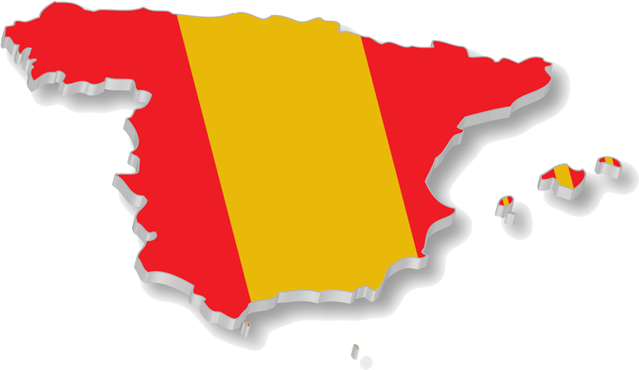 Spain Luxury Eyewear - Spain Map (950x560), Png Download