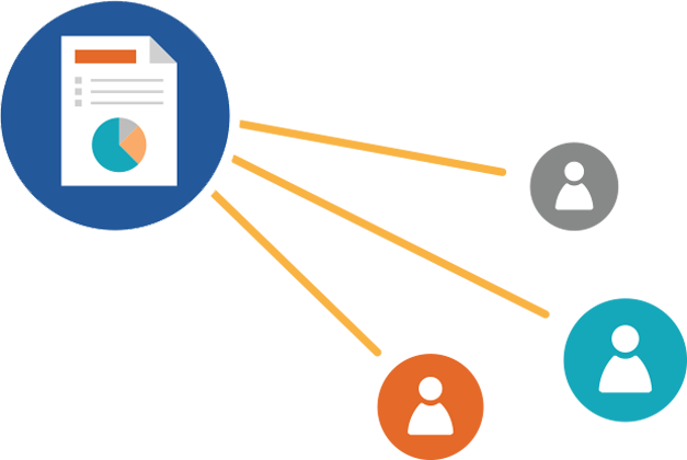 Secure Portal To Share Results - Circle (627x420), Png Download