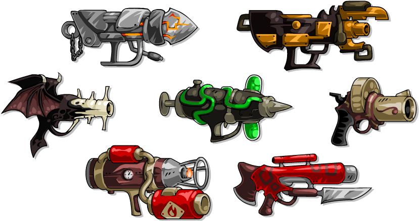 Clipart Gun Flamethrower - Digital Art (859x478), Png Download