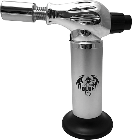 Special Blue Flame Thrower Silver - Silver (451x480), Png Download