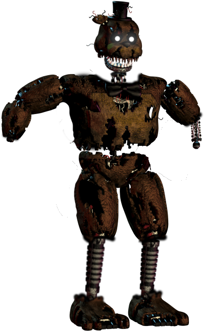 Ignited Nightmare Freddy - Nightmare Freddy Ready Player One (467x702), Png Download