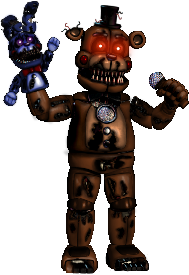 Funtime Nightmare Freddy (600x600), Png Download