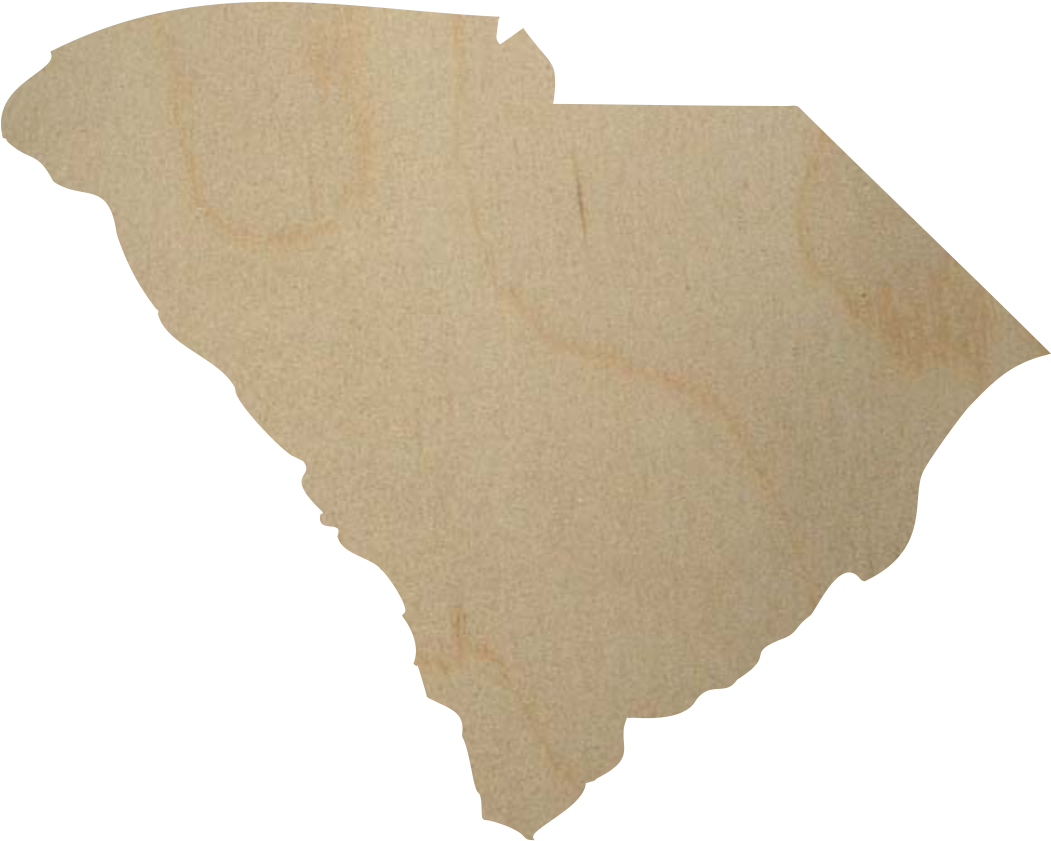 South Carolina Wood Cutout (1124x1690), Png Download